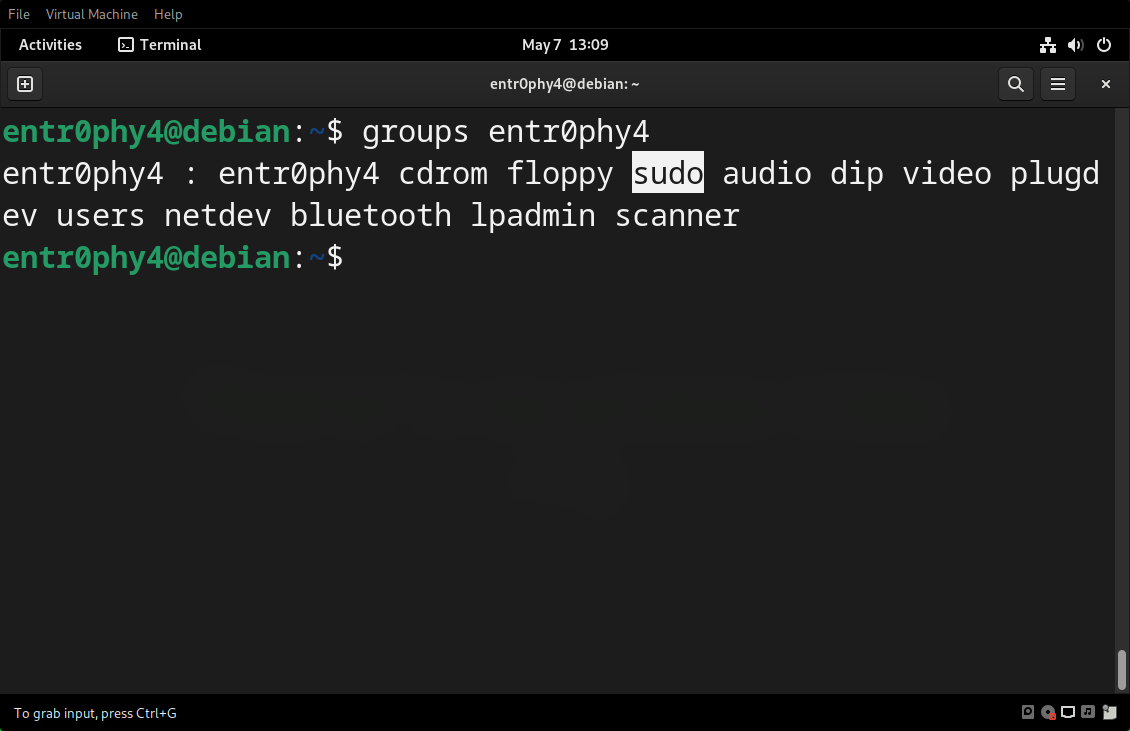Groups of entr0phy4 user