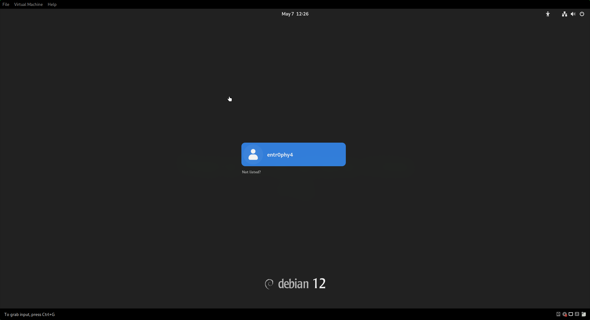 Start of Debian System